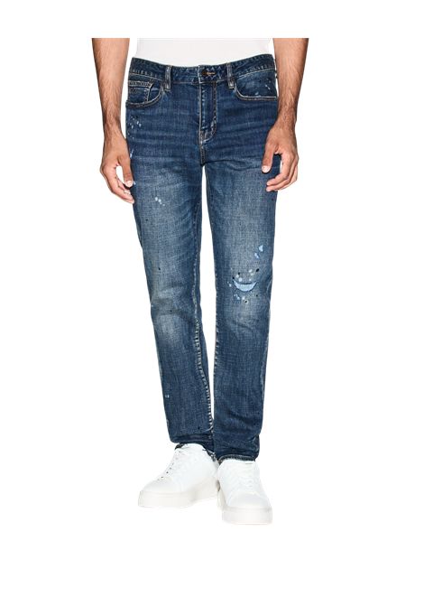 Jeans slim fit in pile di jeans ARMANI EXCHANGE | Jeans | XM000070 AF1712MB001